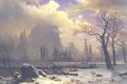 Albert Bierstadt Yosemite Winter Scene oil painting reproduction